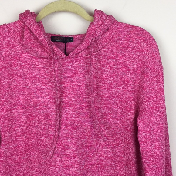 Vessos - Long Sleeve Heathered Hoodie Tunic - Picture 2 of 6